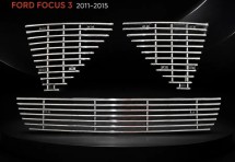 Хром решетка радиатора Ford Focus 3 2011-2015