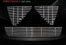 Хром решетка радиатора Ford Focus 3 2011-2015