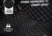 Кожаные 3D коврики Autozs Premium для Ford Mondeo IV Лифтбек (2006-2010)