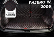 Кожаные коврики в багажник для Mitsubishi Pajero IV Внедорожник 3 дв. (2006-2011)