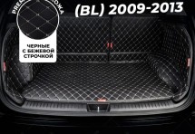 Кожаные коврики в багажник для Mazda 3 II (BL) Рестайлинг Седан (2011-2013)