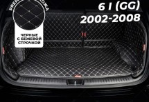 Кожаные коврики в багажник для Mazda 6 I (GG) Рестайлинг Лифтбек (2005-2008)