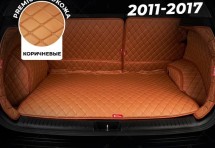 Кожаные коврики в багажник для Subaru XV I (2011-2016)
