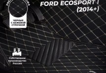 Кожаные 3D коврики Autozs Premium для Ford EcoSport I (2014+)