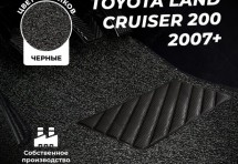 Коврики в салон ворсовые лапша для Toyota Land Cruiser 200 (2007+)/ Lexus LX III (2007+)