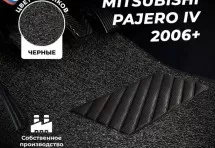 Коврики в салон ворсовые лапша для Mitsubishi Pajero IV (2006+)