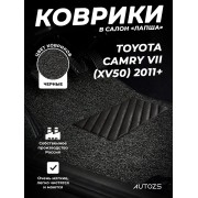 Коврики в салон ворсовые лапша для Toyota Camry VII (XV50) (2011+)