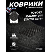 Коврики в салон ворсовые лапша для Toyota Camry VIII (XV70) (2017+)