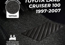 Коврики в салон ворсовые лапша для Toyota Land Cruiser 100 (1997-2007)/ Lexus LX II (1998-2007)