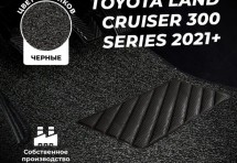 Коврики в салон ворсовые лапша для Toyota Land Cruiser 300 Series (2021+)