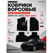 Ворсовые коврики для BMW X6 I (E71) 2007-2014