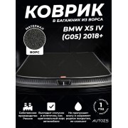Ворсовый коврик в багажник BMW X5 IV (G05) (2018+)