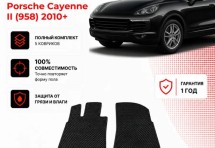 Коврик в салон Porsche Cayenne II (958) (2010+) эва,eva