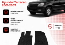 Коврик в салон Hyundai Terracan (2001-2007) эва,eva