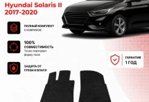 Коврик в салон Hyundai Solaris II эва,eva