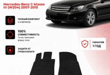 Коврик в салон Mercedes-Benz C-klasse III (W204) эва,eva