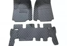 Кожаные 3D коврики Autozs Premium для Nissan Patrol VI (Y62) (2010-2014) 3 ряда сидений
