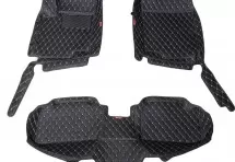 Кожаные 3D коврики Autozs Premium для Kia Rio III Рестайлинг Седан (2015-2017)