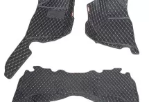 Кожаные 3D коврики Autozs Premium для Dodge RAM IV (DS/DJ) Пикап Двойная кабина (2008+) 