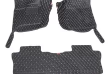 Кожаные 3D коврики Autozs Premium для Honda Pilot III (2015+) 