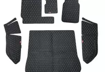 Кожаные коврики в багажник для Audi Q7 I (2005-2009) 5 мест