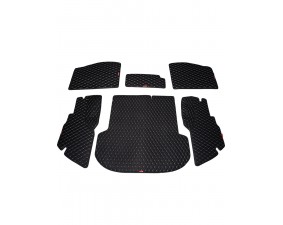 Кожаные коврики в багажник для Kia Sorento III Prime (2014-2017) 5 мест