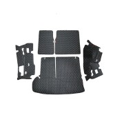 Кожаные коврики в багажник для Toyota Highlander III (U50) (2013+) 7 мест