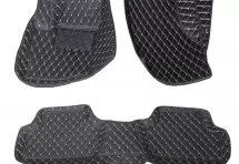 Кожаные 3D коврики Autozs Premium для Peugeot 4007 