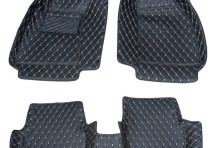 Кожаные 3D коврики Autozs Premium для Audi A4 II (B6) седан (2000-2006)