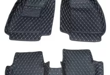 Кожаные 3D коврики Autozs Premium для Audi A4 II (B6) седан (2000-2006)