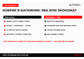 Коврик в багажник: ЭВА или экокожа — что выбрать
