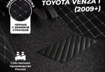 Кожаные 3D коврики с ворсом для Toyota Venza I (2008-2012)
