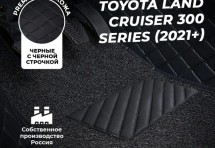 Кожаные 3D коврики с ворсом для Toyota Land Cruiser 300 Series (2021+)