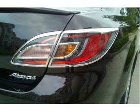 Хромированные накладки на задние фонари Mazda 6 GH 2007-2012 седан