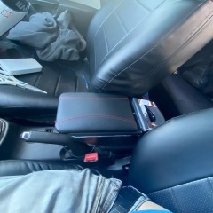 Фото покупателя: Подлокотник для Chevrolet Aveo T300 2012+ красная строчка