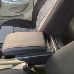 Фото покупателя: Подлокотник для Lifan Smily I (320/330) 2008+ c USB красная строчка