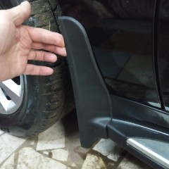 Фото покупателя: Брызговики для Mercedes-Benz M-klasse W166 2011-2015 с боковыми подножками