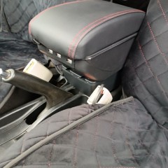 Фото покупателя: Подлокотник для Geely MK 2006-2015 c USB красная строчка