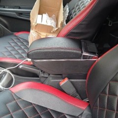 Фото покупателя: Подлокотник для Opel Astra H 2004-2014 (с USB) красная строчка
