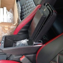 Фото покупателя: Подлокотник для Opel Astra H 2004-2014 (с USB) красная строчка