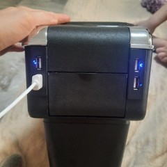 Фото покупателя: Подлокотник для Renault Duster I 2010+ c USB красная строчка