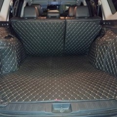 Фото покупателя: Кожаные коврики в багажник для Mitsubishi Pajero Sport III (2015+) 5 мест