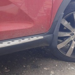 Фото покупателя: Брызговики для Kia Sportage 3 2010-2016 с боковыми подножками