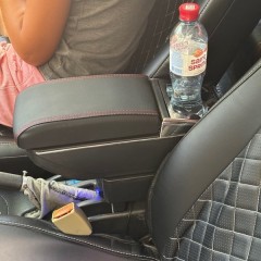 Фото покупателя: Подлокотник для Geely CK 1 2005-2016 c USB красная строчка