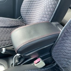 Фото покупателя: Подлокотник для Geely CK 1 2005-2016 c USB красная строчка