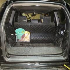 Фото покупателя: Кожаные коврики в багажник для Toyota Land Cruiser Prado 120 Series Внедорожник 5 дв. (2002-2009) 7 мест