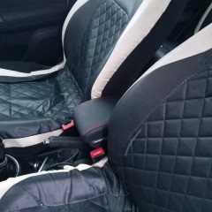 Фото покупателя: Подлокотник для Skoda Fabia II/Roomster 5J 2006-2015 c USB красная строчка