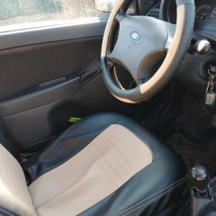 Фото покупателя: Оплетка на руль кожаная спорт дизайн