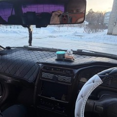 Фото покупателя: Накидка на панель приборов Toyota Corona Premio 1996-2001 / Caldina 1995-1996 рестайлинг - ПРАВЫЙ РУЛЬ беж
