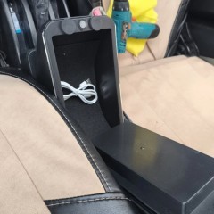Фото покупателя: Подлокотник для Geely CK 1 2005-2016 c USB красная строчка